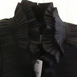Issac Mizrahi Live Black Blouse NWT